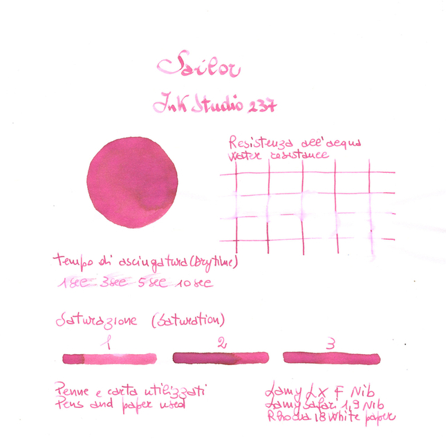 Sailor Ink Studio 237 Inchiostro 20 ml