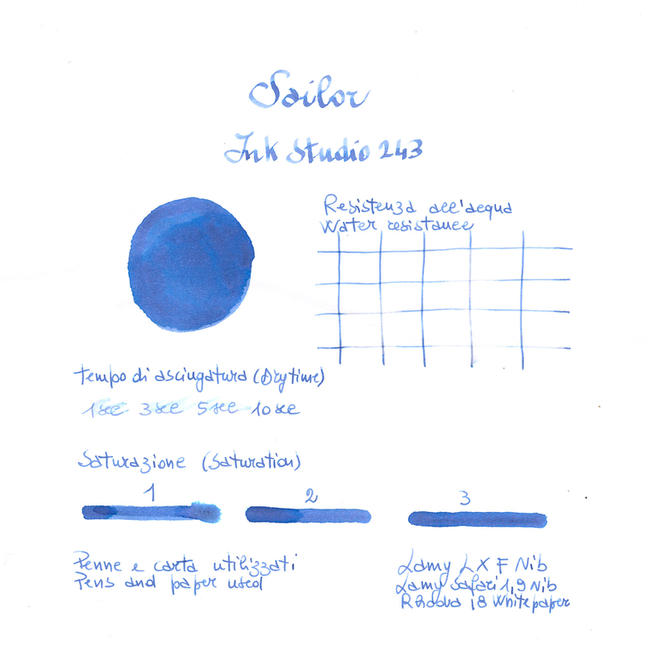 Sailor Ink Studio 243 Inchiostro 20 ml