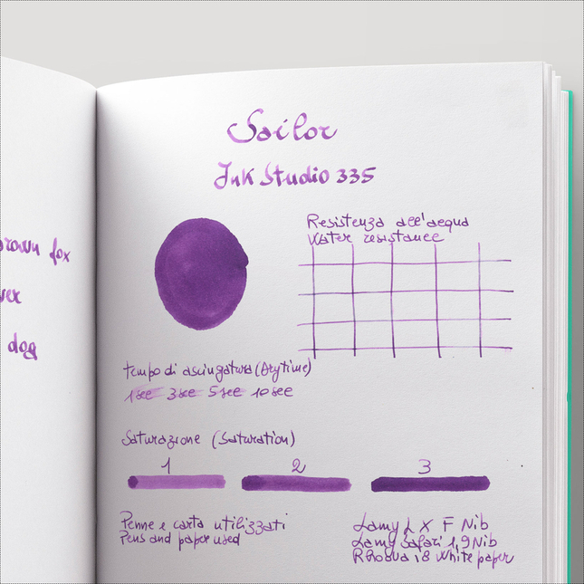 Sailor Ink Studio 335 Inchiostro 20 ml
