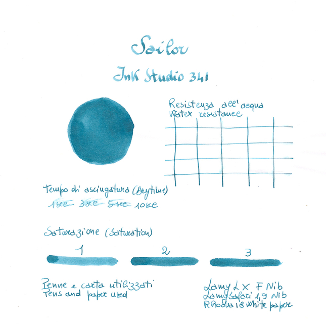 Sailor Ink Studio 341 Inchiostro 20 ml