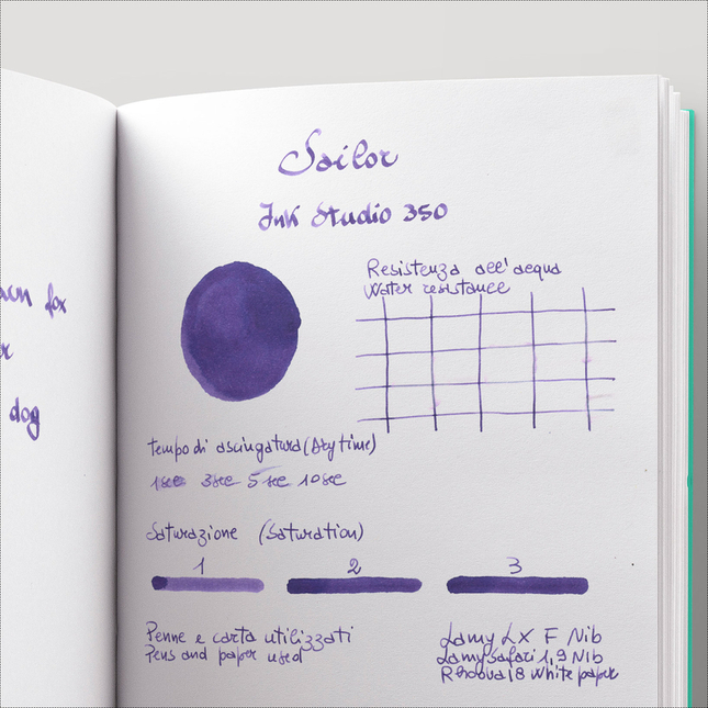 Sailor Ink Studio 350 Inchiostro 20 ml