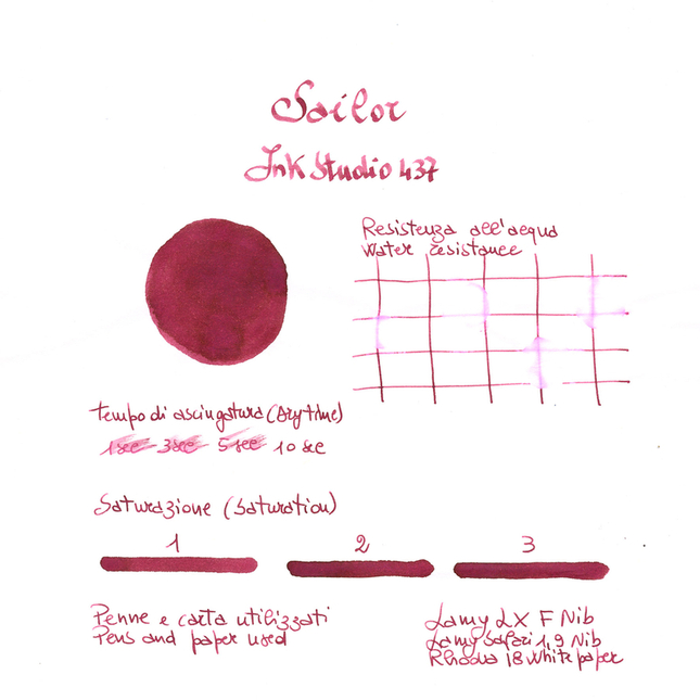 Sailor Ink Studio 437 Inchiostro 20 ml