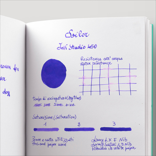 Sailor Ink Studio 450 Inchiostro 20 ml