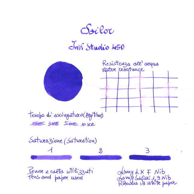 Sailor Ink Studio 450 Inchiostro 20 ml