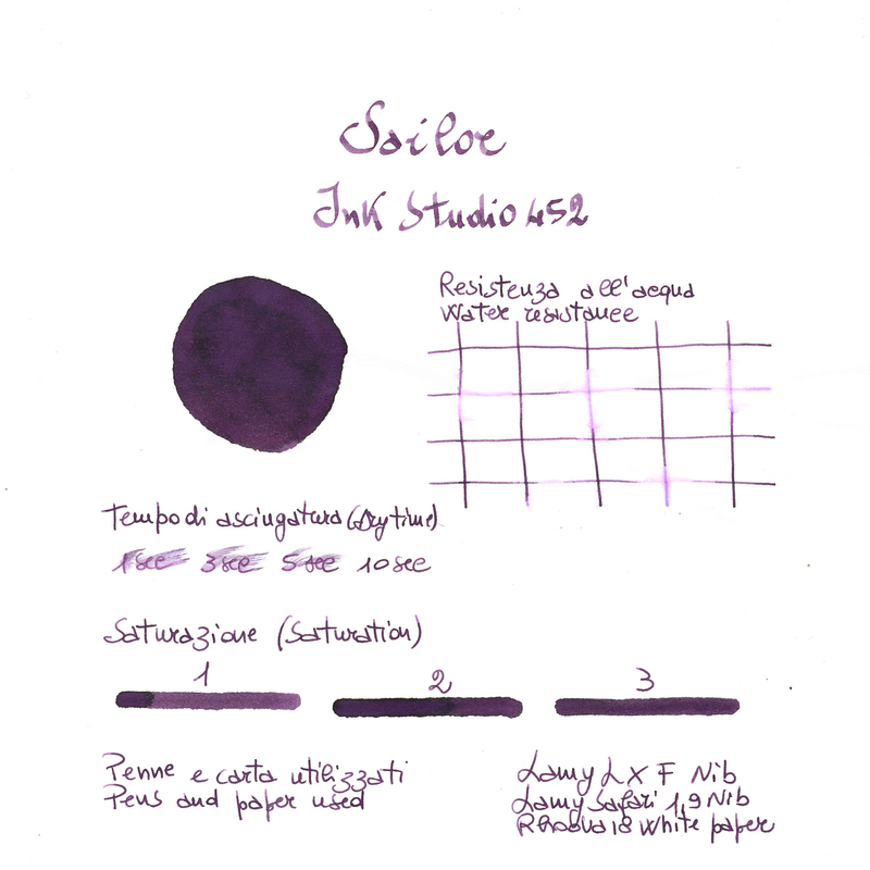 Sailor Ink Studio 452 Inchiostro 20 ml