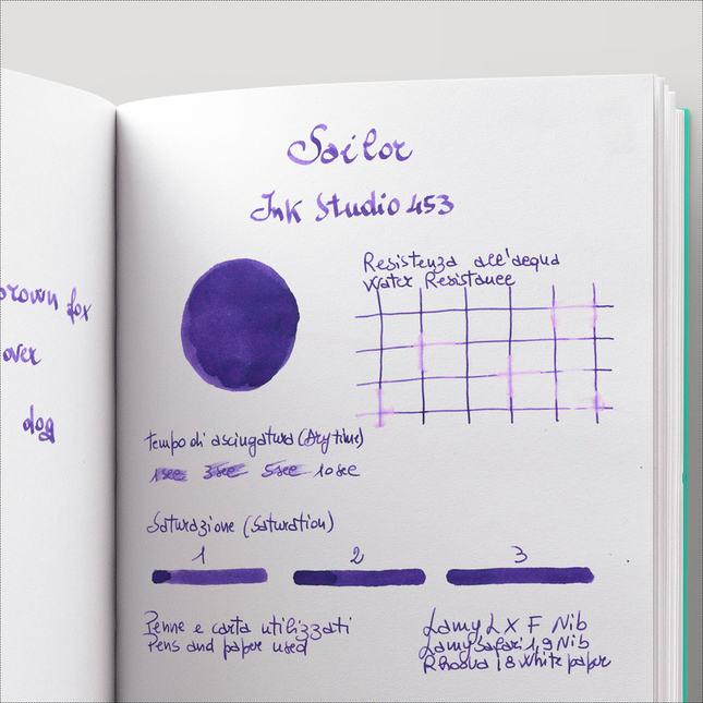 Sailor Ink Studio 453 Inchiostro 20 ml
