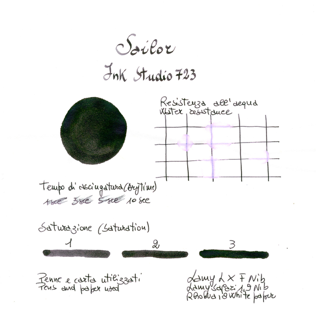 Sailor Ink Studio 723 Inchiostro 20 ml