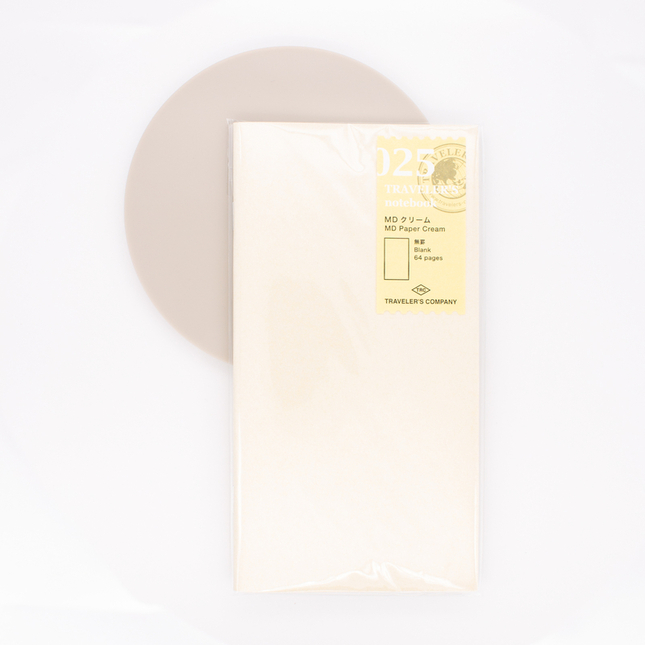 Traveler's Notebook Refill 025 Regular Size Quaderno con Carta Crema