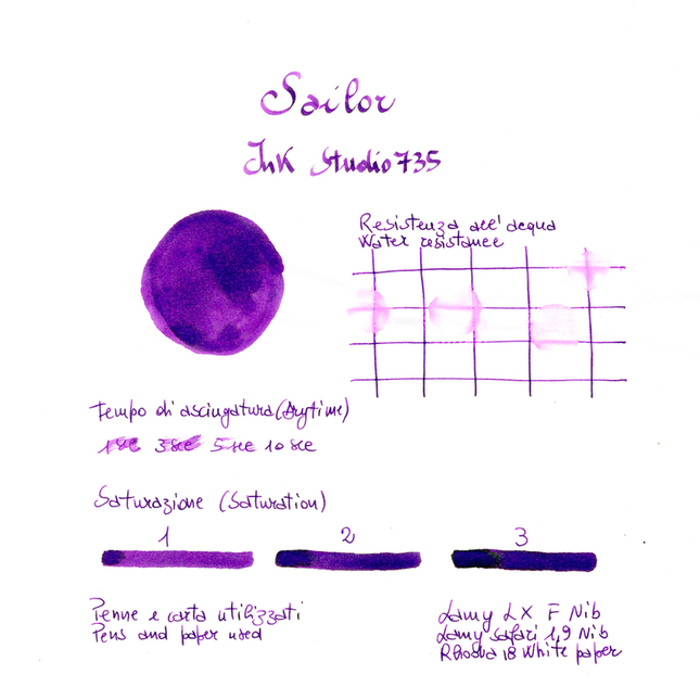 Sailor Ink Studio 735 Ink Bottle 20 ml