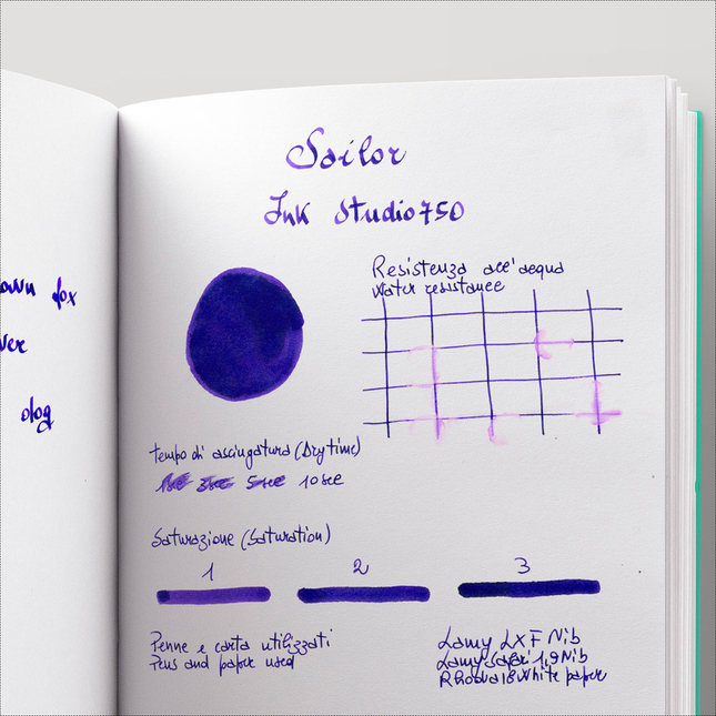 Sailor Ink Studio 750 Ink Bottle 20 ml