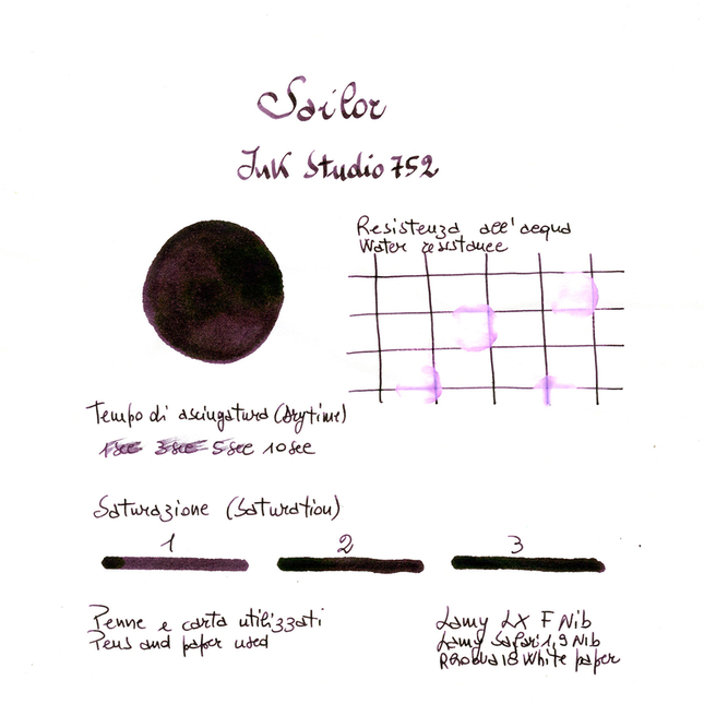 Sailor Ink Studio 752 Ink Bottle 20 ml