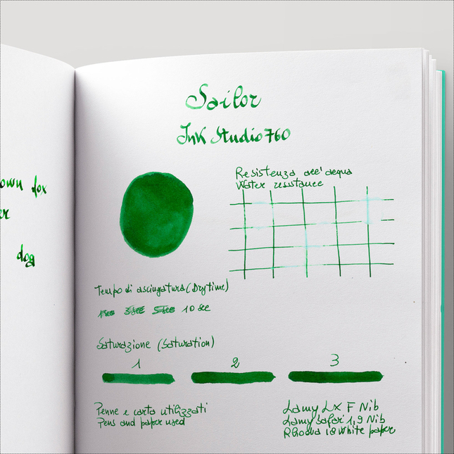 Sailor Ink Studio 760 Inchiostro 20 ml