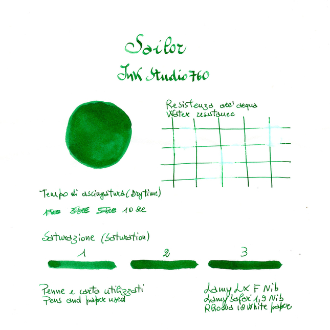 Sailor Ink Studio 760 Inchiostro 20 ml
