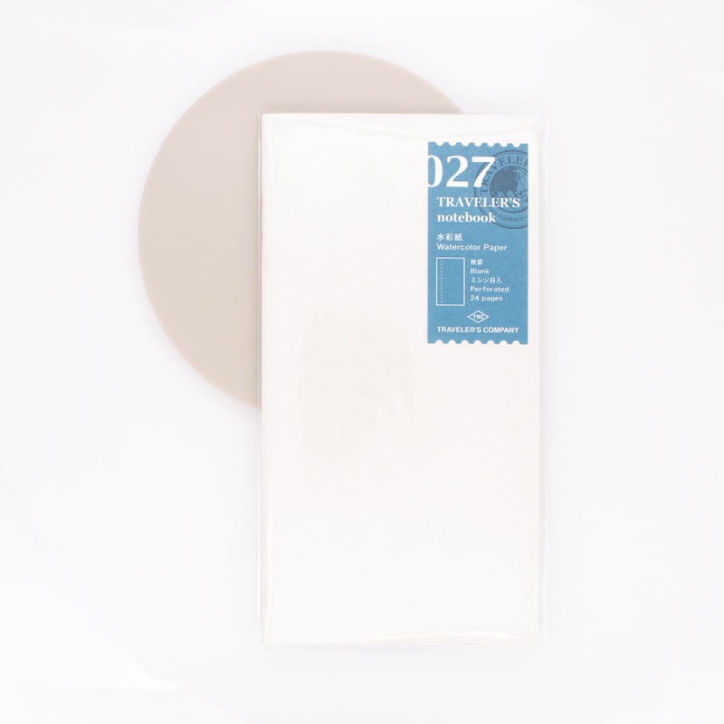Traveler's Notebook Refill 027 Regular Size Quaderno con Carta per Aquerelli