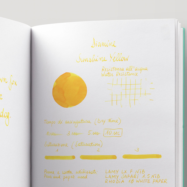 Diamine Sunshine Yellow Ink Bottle 30 ml