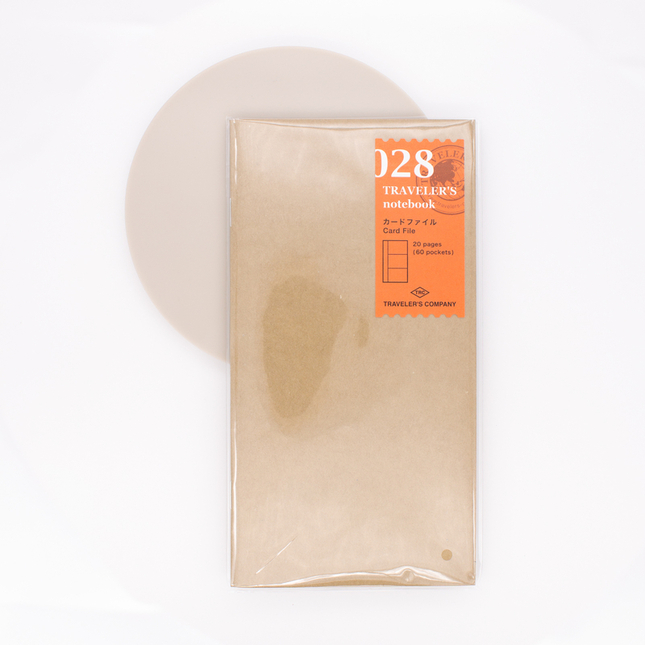 Traveler's Notebook Refill 028 Regular Size Quaderno con Tasche Portacarte