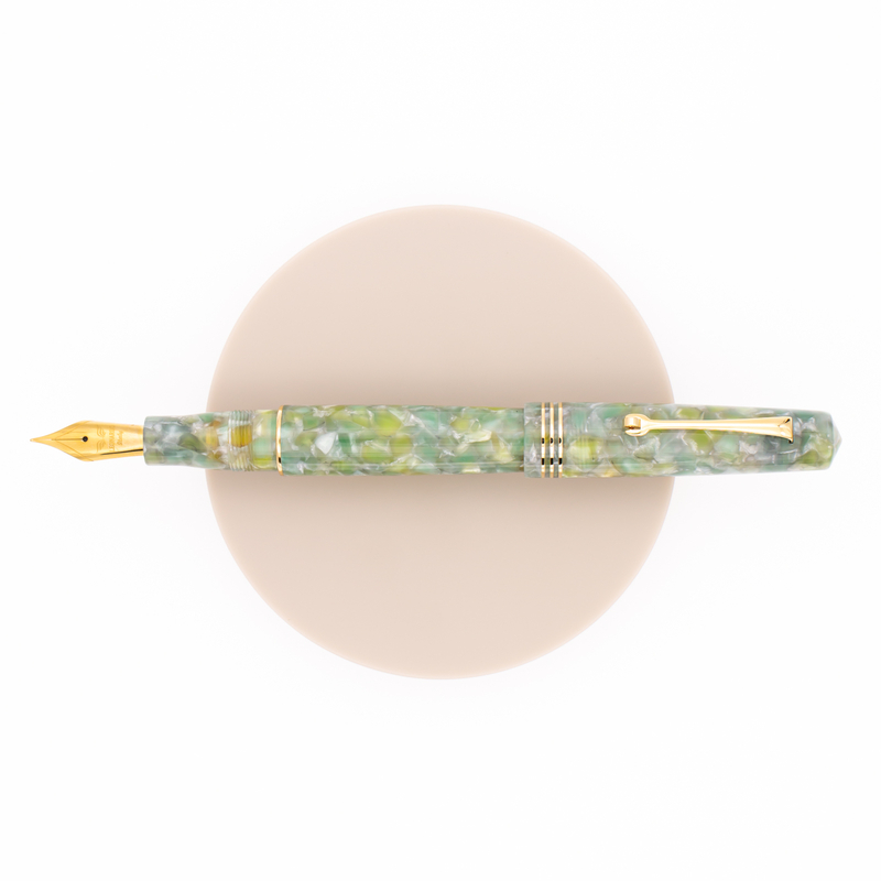 Leonardo Officina Italiana Momento Zero Fountain Pen Jade & Gold
