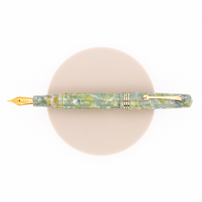 Leonardo Officina Italiana Momento Zero Fountain Pen Jade & Gold