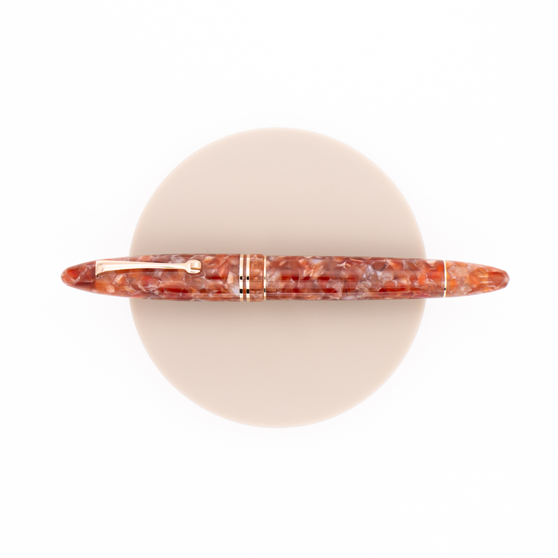 Leonardo Officina Italiana Furore Fountain Pen Ginger & Rose Gold Leonardo Officina Italiana Furore Fountain Pen Ginger & Rose Gold