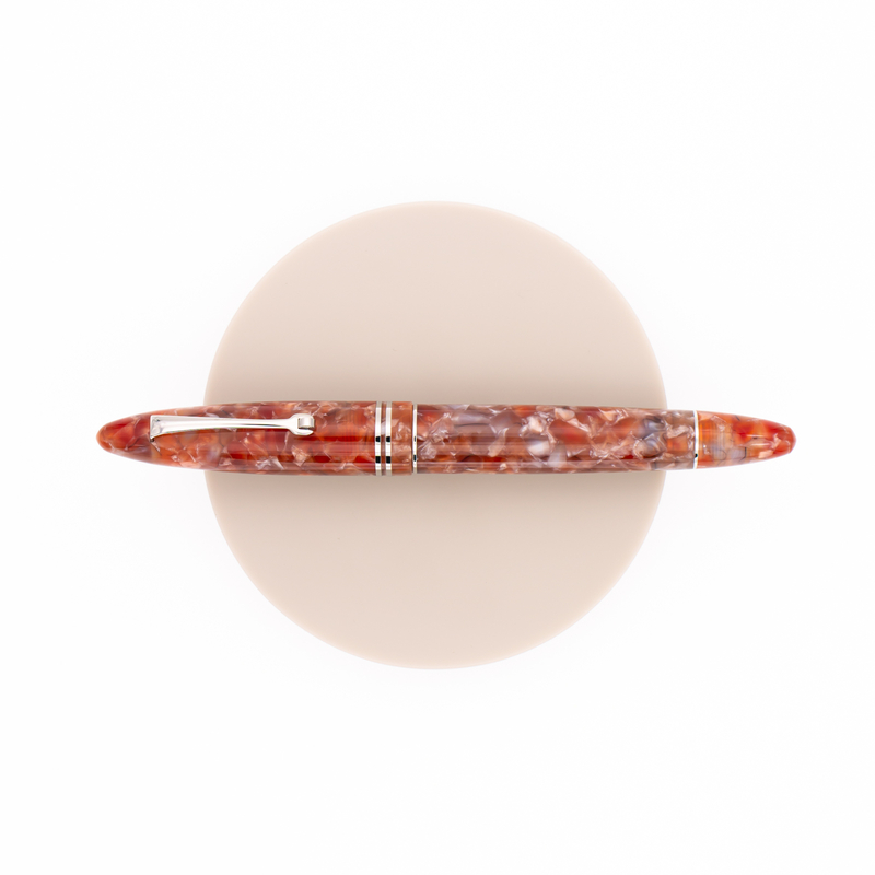 Leonardo Officina Italiana Furore Fountain Pen Ginger & Rhodium Leonardo Officina Italiana Furore Fountain Pen Ginger & Rhodium