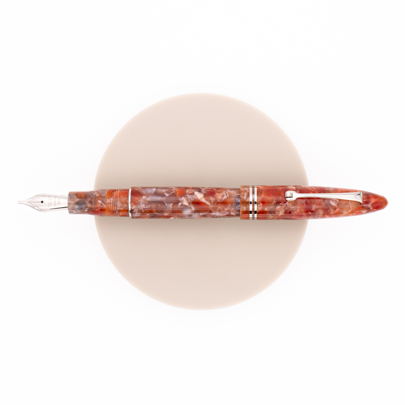 Leonardo Officina Italiana Furore Fountain Pen Ginger & Rhodium Leonardo Officina Italiana Furore Fountain Pen Ginger & Rhodium