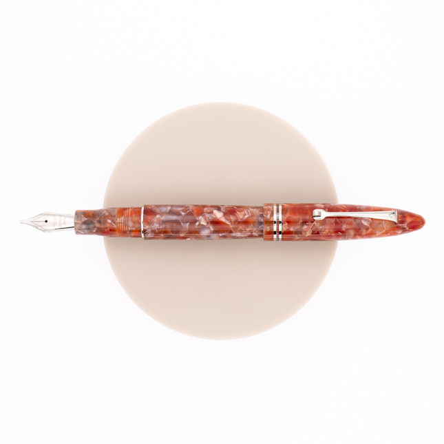 Leonardo Officina Italiana Furore Fountain Pen Ginger & Rhodium