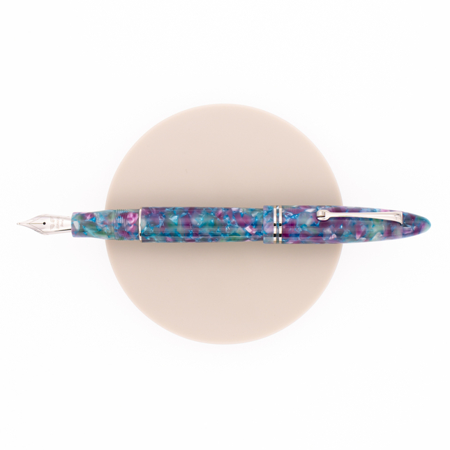 Leonardo Officina Italiana Furore Fountain Pen Aquapetra & Rhodium