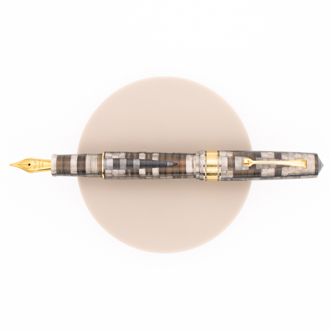 Leonardo Momento Zero Grande Mosaico Fountain Pen Chiaroscuro & Gold