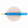 Leonardo Momento Zero Grande Pura Fountain Pen Aqua Blue & Gold 14 KT Leonardo Momento Zero Grande Pura Fountain Pen Aqua Blue & Gold 14 KT