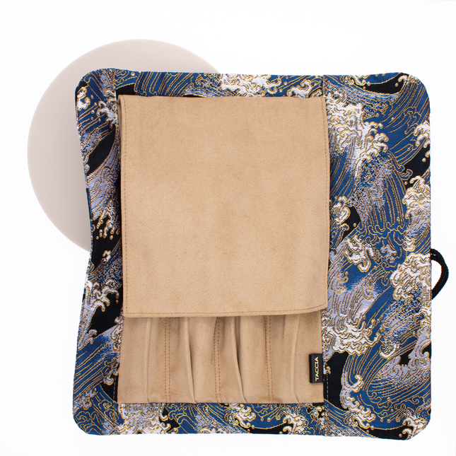 Taccia Kimono Pen Roll Nishijin for 4 Pens Wave