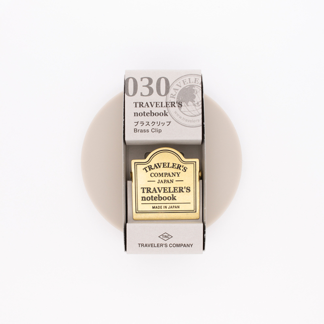 Traveler's Notebook Refill 030 Brass Clip TRC Logo