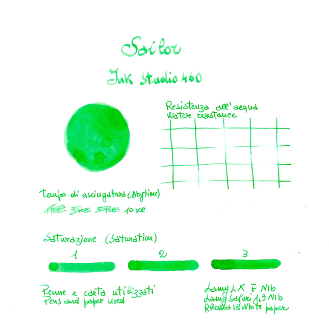 Sailor Ink Studio 460 Inchiostro 20 ml