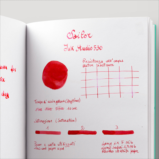 Sailor Ink Studio 530 Inchiostro 20 ml