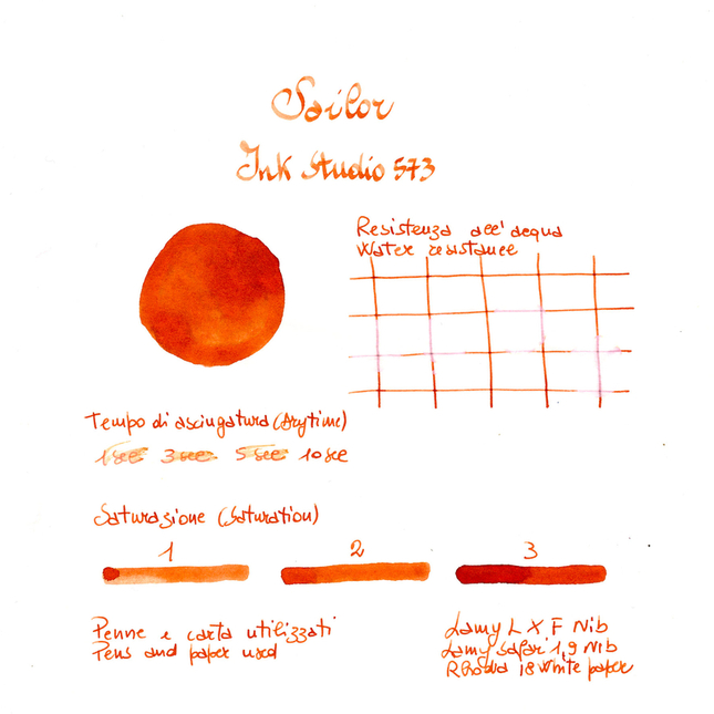 Sailor Ink Studio 573 Inchiostro 20 ml