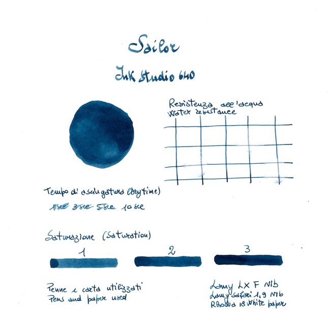 Sailor Ink Studio 640 Inchiostro 20 ml
