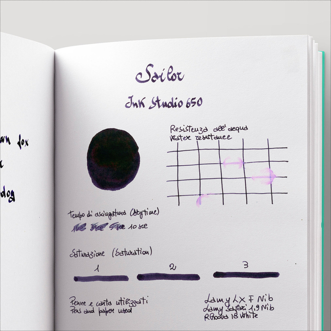 Sailor Ink Studio 650 Inchiostro 20 ml