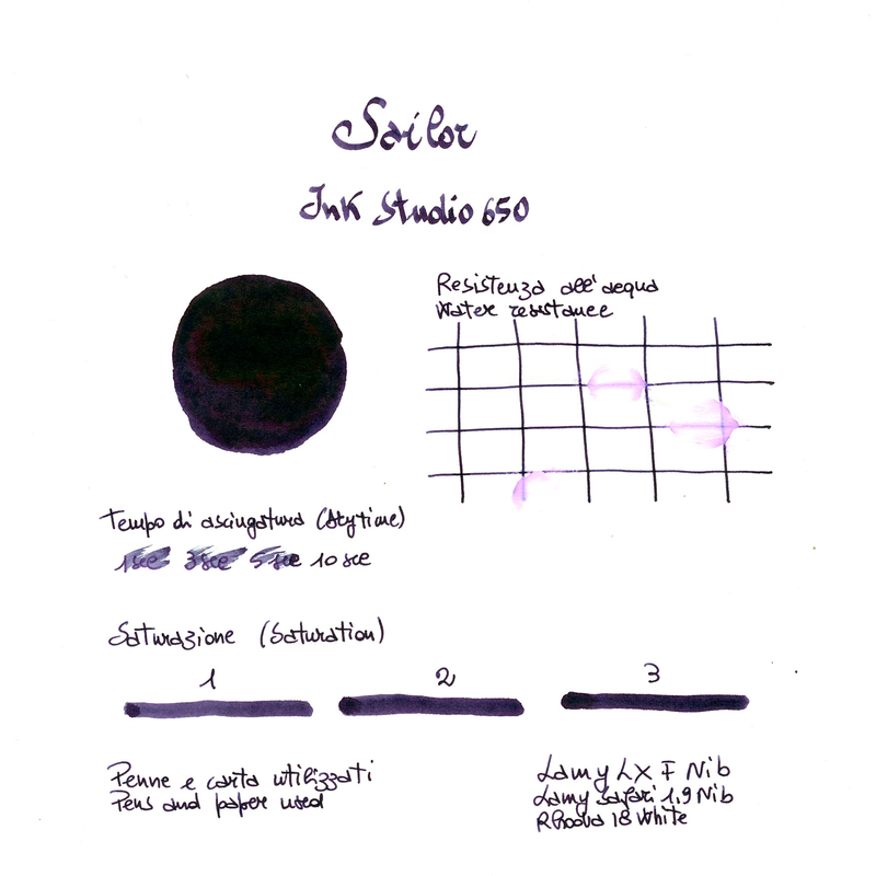 Sailor Ink Studio 650 Inchiostro 20 ml