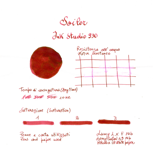 Sailor Ink Studio 930 Ink Bottle 20 ml