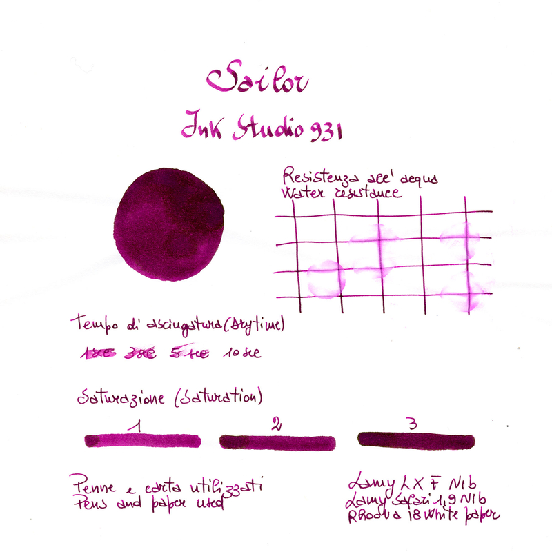 Sailor Ink Studio 931 Inchiostro 20 ml