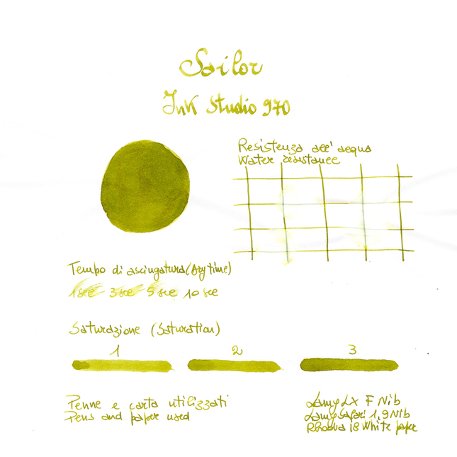 Sailor Ink Studio 970 Inchiostro 20 ml