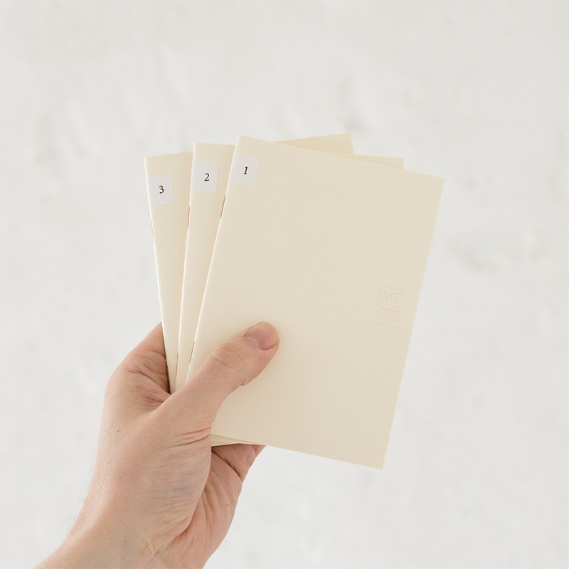 Md Paper Notebook Light A6 Blank 3 pcs Pack Md Paper Notebook Light A6 Blank 3 pcs Pack