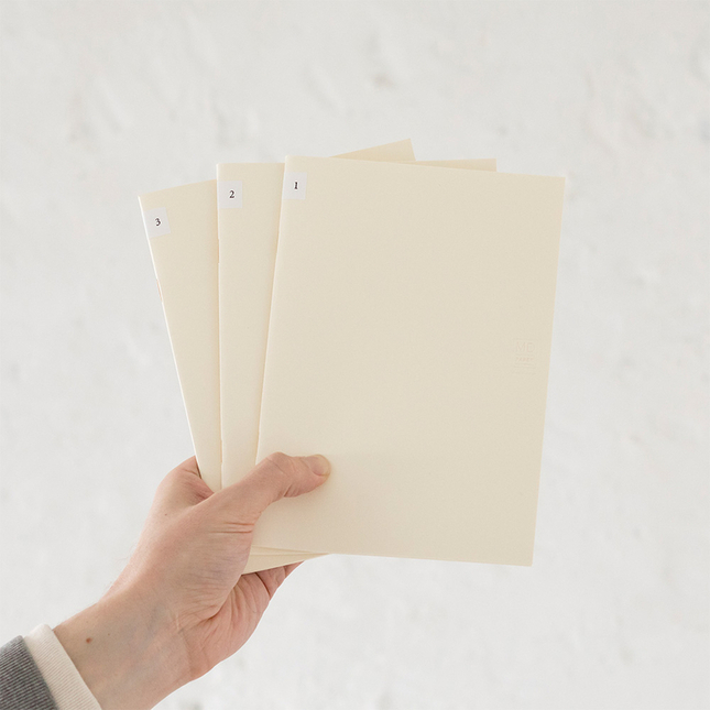 Md Paper Notebook Light A5 Blank Set 3 Quaderni