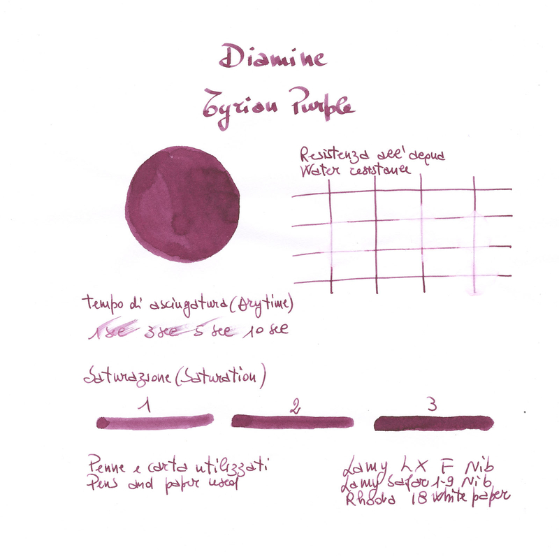 Diamine Tyrian Purple Ink Bottle 30 ml