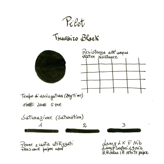 Pilot Tsuwairo Black Ink Bottle 30 ml