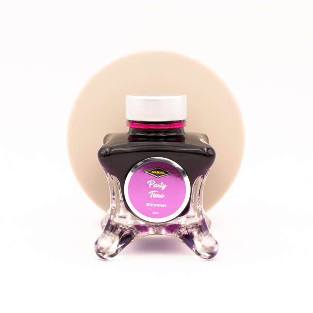 Diamine Inkvent Party Time Ink Bottle 50 ml Red Edition Shimmer