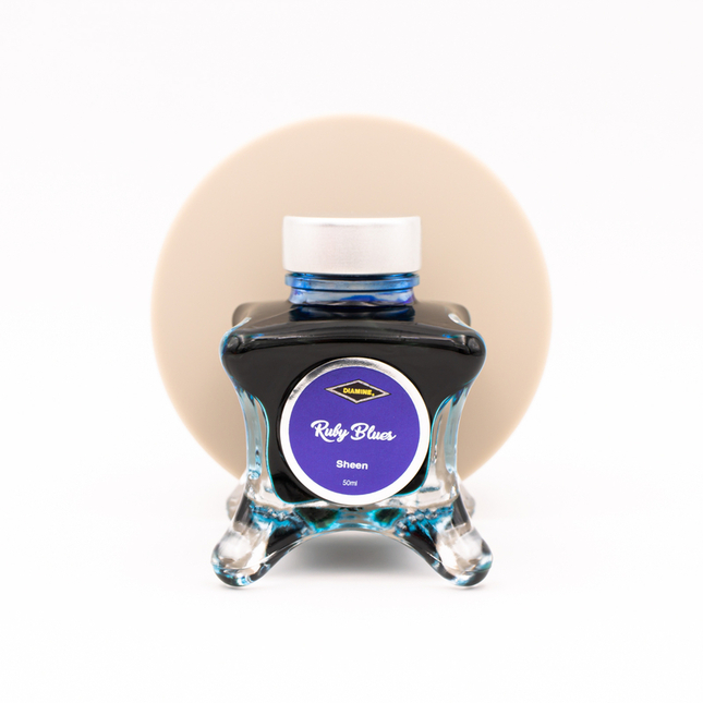 Diamine Inkvent Ruby Blues Ink Bottle 50 ml Red Edition Sheen