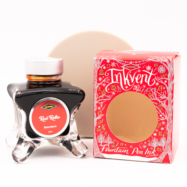 Diamine Inkvent Red Robin Ink Bottle 50 ml Red Edition