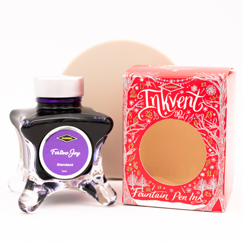Diamine Inkvent Festive Joy Ink Bottle 50 ml Red Edition