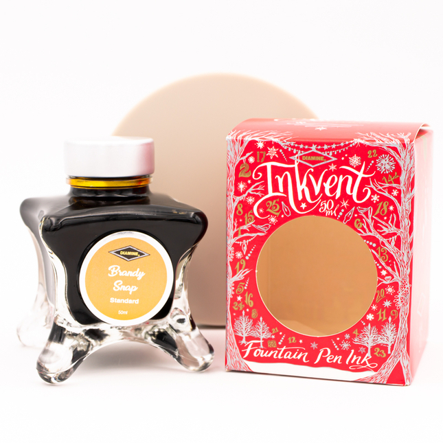 Diamine Inkvent Brandy Snap Ink Bottle 50 ml Red Edition