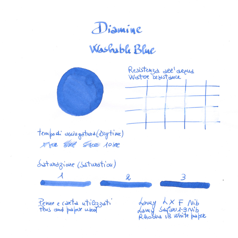 Diamine Washable Blue Inchiostro 30 ml